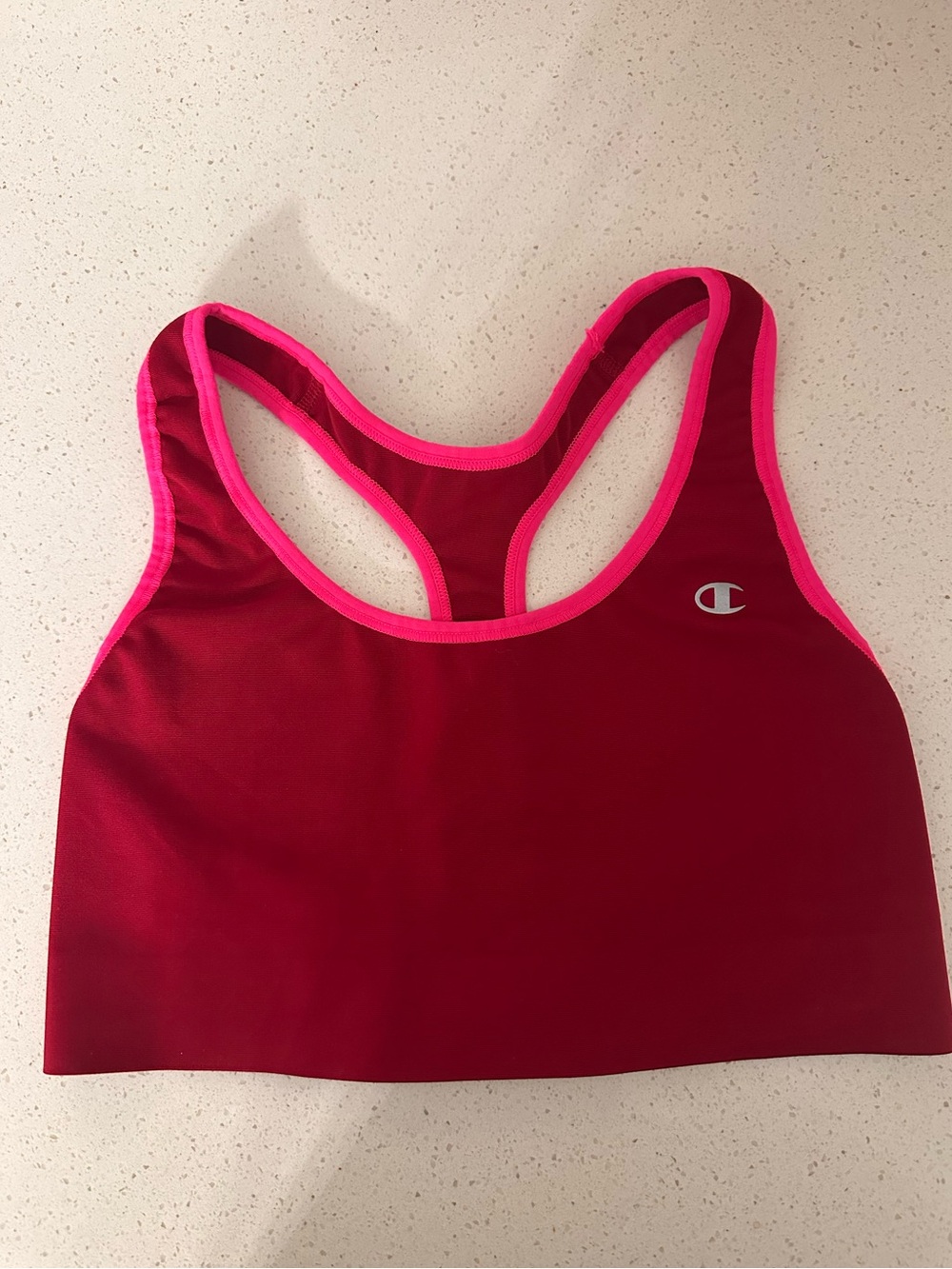 Champion Red Bikini Top with Pink Trim